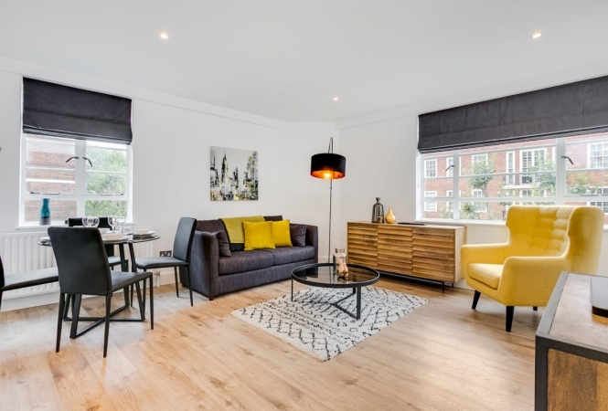 Elegant 1 Bedroom Apartment for 4  in Kensington Chelsea